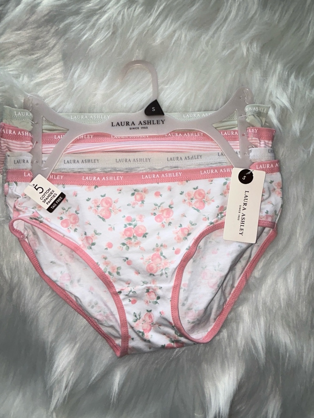 NWT Laura Ashley Floral Cotton Panties Tag-Free Pack of Assorted Patterns
